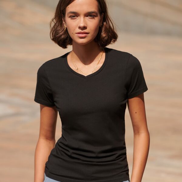 Feel good women's stretch v-neck t-shirt Thumbnail