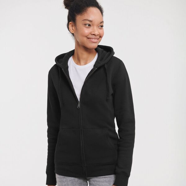 Women's authentic zipped hooded sweatshirt Thumbnail