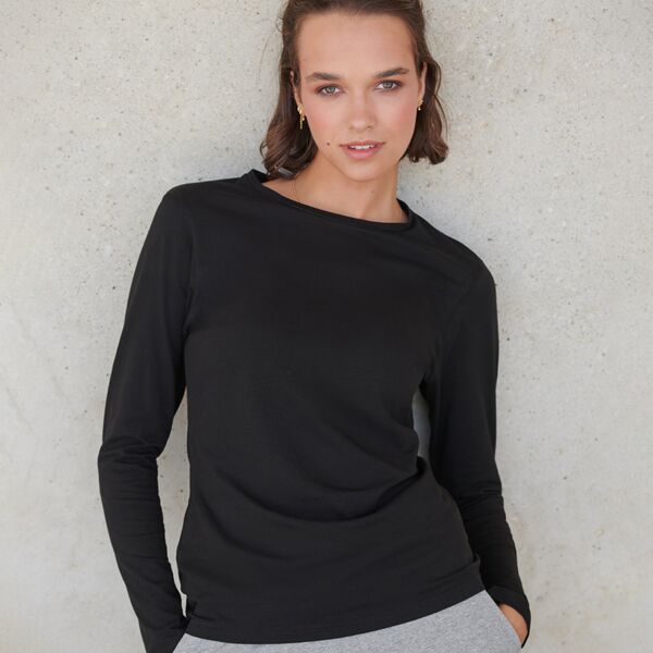 SF Clothing Ladies Feel Good Long Sleeve Stretch T-Shirt Thumbnail